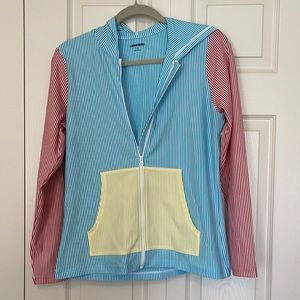 Lands’ End summer jacket Small seersucker